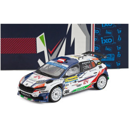 IXO MODELS ŠKODA FABIA RS RALLY2 TEAM ACCR ENTRY ENGINEERING N 10 4th RALLY BARUM 2023 SIMON WAGNER - GERALD WINTER - WHITE 1/43