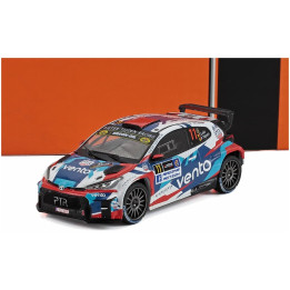 IXO MODELS TOYOTA GR YARIS RALLY2 TEAM AUTOSTAL DUINDISTEL N 11 RALLY YPRES 2024 FREDDY LOIX - PIETER TSJOEN - BLUE WHITE RED