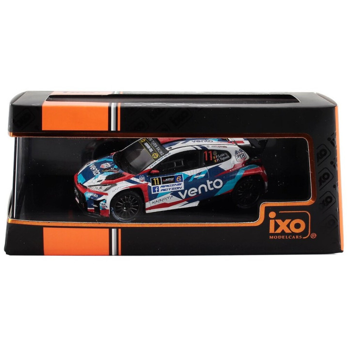 IXO MODELS TOYOTA GR YARIS RALLY2 TEAM AUTOSTAL DUINDISTEL N 11 RALLY YPRES 2024 FREDDY LOIX - PIETER TSJOEN - BLUE WHITE RED