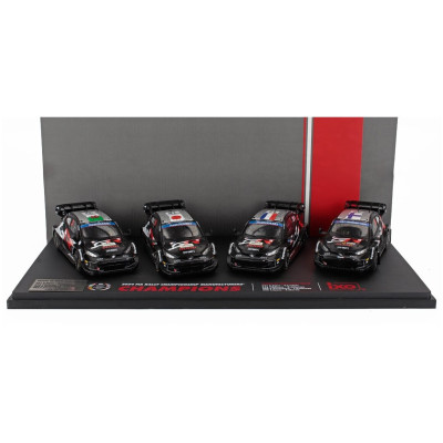 IXO MODELS TOYOTA SET 4X FIA CHAMPIONS 2024 YARIS GR HYBRID TEAM TOYOTA GAZOO RACING WRT N 17 2nd + N 18 4th + N 33 WINNER