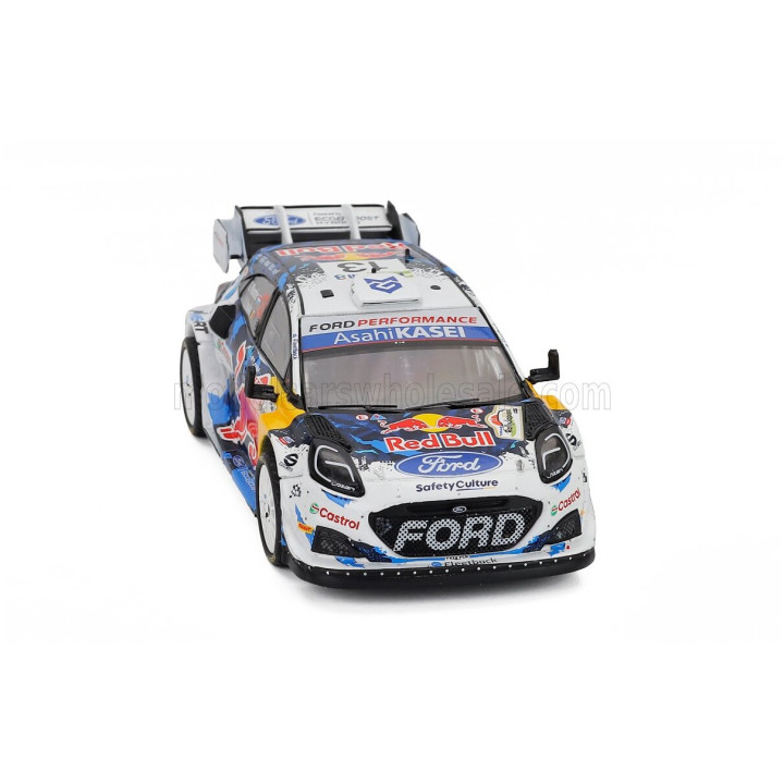 IXO MODELS FORD ENGLAND PUMA RALLY1 TEAM M-SPORT WRT N 13 RALLY JAPAN 2024 GREGOIRE MUNSTER - LOUIS LOUKA - WHITE BLUE YELLOW