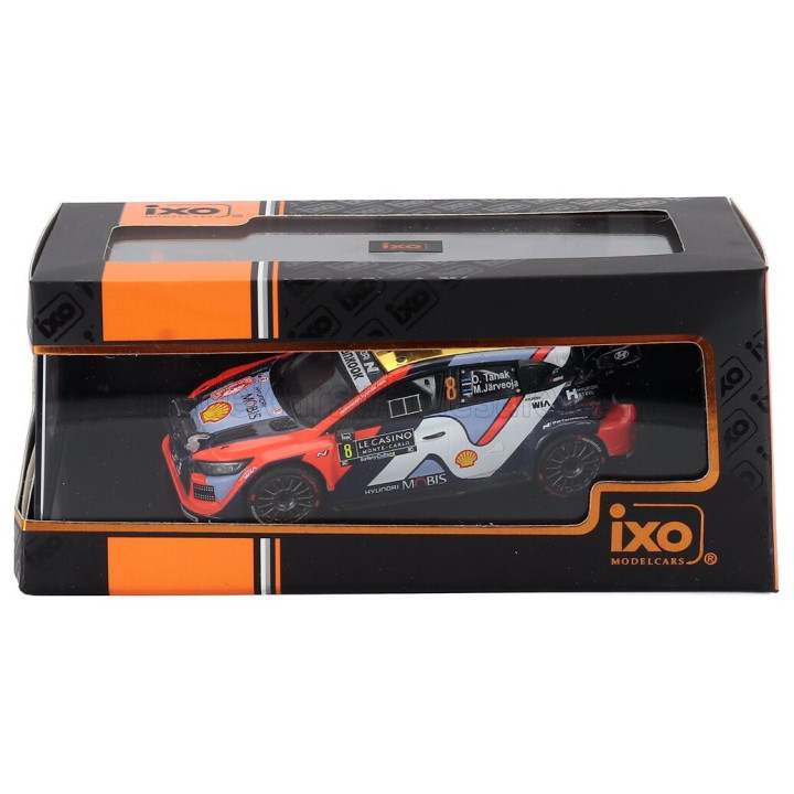 IXO MODELS HYUNDAI i20 N RALLY1 TEAM SHELL MOBIS WRT N 8 5th RALLY MONTECARLO 2025 OTT TANAK - MARTIN JARVEOJA - 2 TONE BLUE