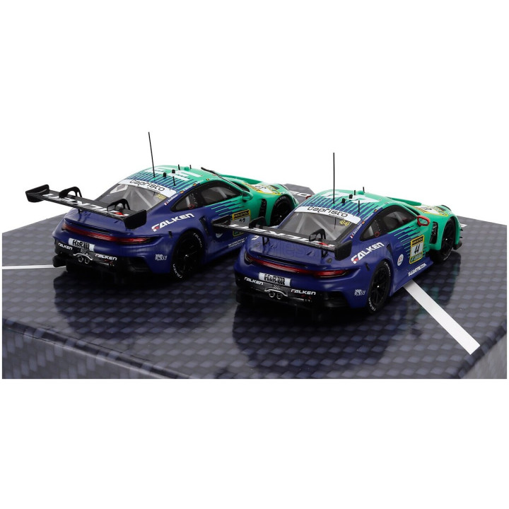 IXO MODELS PORSCHE SET 2X 911 992 GT3 R TEAM FALKEN MOTORSPORTS 24h NURBURGRING 2025 N 44 DORIAN BOCCOLACCI - TIM HEINEMANN