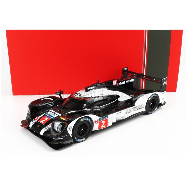 IXO MODELS PORSCHE 919 HYBRID 2.0L TURBO TEAM PORSCHE N 2 WINNER 24h LE MANS 2016 ROMAIN DUMAS - NEEL JANI - MARC LIEB - BLACK