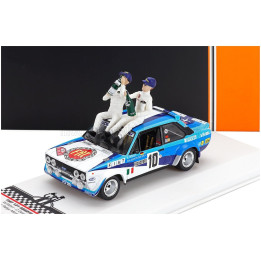 IXO MODELS FIAT 131 ABARTH TEAM FIAT ITALIA (night version) N 10 WINNER RALLY MONTECARLO 1980 WITH FIGURE WALTER ROHRL