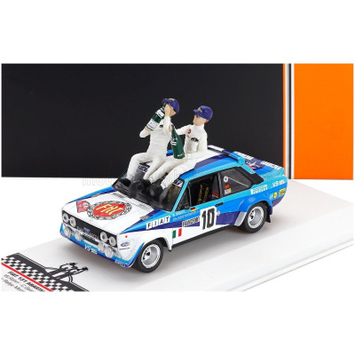 IXO MODELS FIAT 131 ABARTH TEAM FIAT ITALIA (night version) N 10 WINNER RALLY MONTECARLO 1980 WITH FIGURE WALTER ROHRL