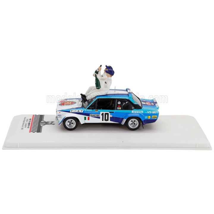IXO MODELS FIAT 131 ABARTH TEAM FIAT ITALIA (night version) N 10 WINNER RALLY MONTECARLO 1980 WITH FIGURE WALTER ROHRL