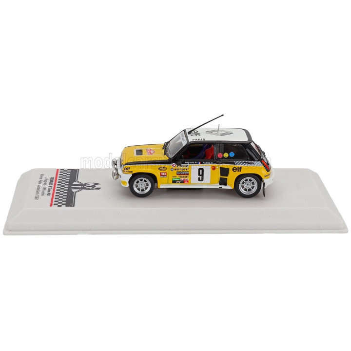 IXO MODELS RENAULT R5 TURBO TEAM ELF (night version) N 9 WINNER RALLY MONTECARLO 1981 WITH FIGURE JEAN RAGNOTTI - JEAN MARC