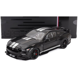 IXO MODELS FORD USA MUSTANG SHELBY GT500 COUPE 2022 - BLACK WHITE 1/18