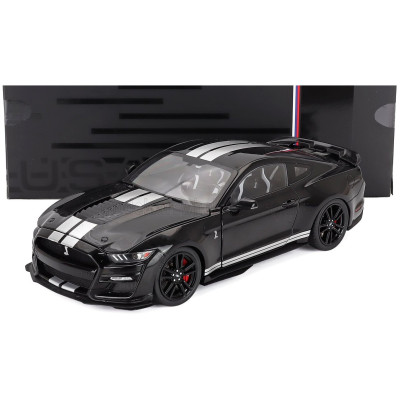 IXO MODELS FORD USA MUSTANG SHELBY GT500 COUPE 2022 - BLACK WHITE 1/18