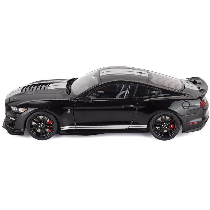 IXO MODELS FORD USA MUSTANG SHELBY GT500 COUPE 2022 - BLACK WHITE 1/18
