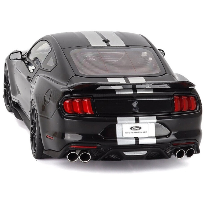 IXO MODELS FORD USA MUSTANG SHELBY GT500 COUPE 2022 - BLACK WHITE 1/18