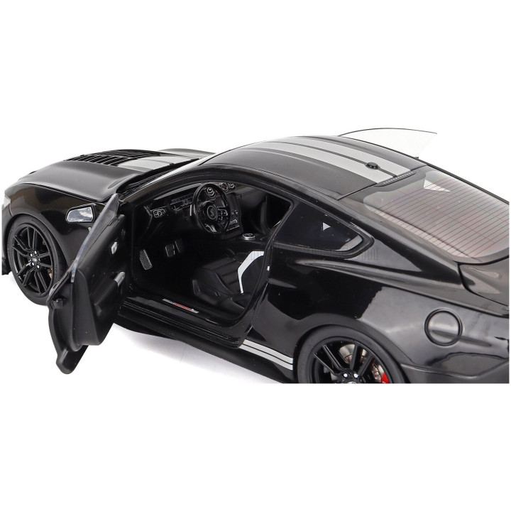 IXO MODELS FORD USA MUSTANG SHELBY GT500 COUPE 2022 - BLACK WHITE 1/18