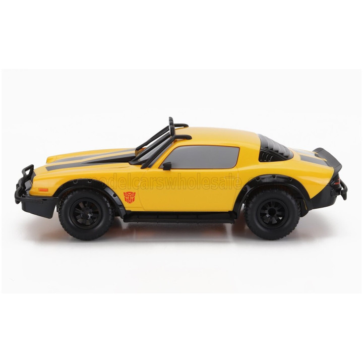 JADA CHEVROLET CAMARO COUPE 1977 - BUMBLEBEE TRANSFORMERS V L'ULTIMO CAVALIERE - YELLOW BLACK 1/16