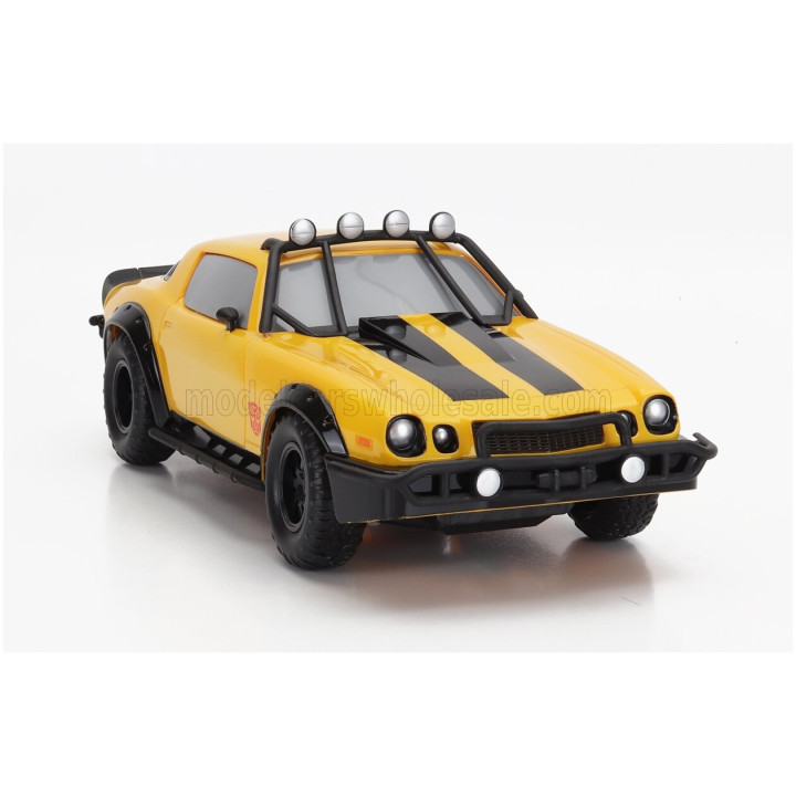 JADA CHEVROLET CAMARO COUPE 1977 - BUMBLEBEE TRANSFORMERS V L'ULTIMO CAVALIERE - YELLOW BLACK 1/16