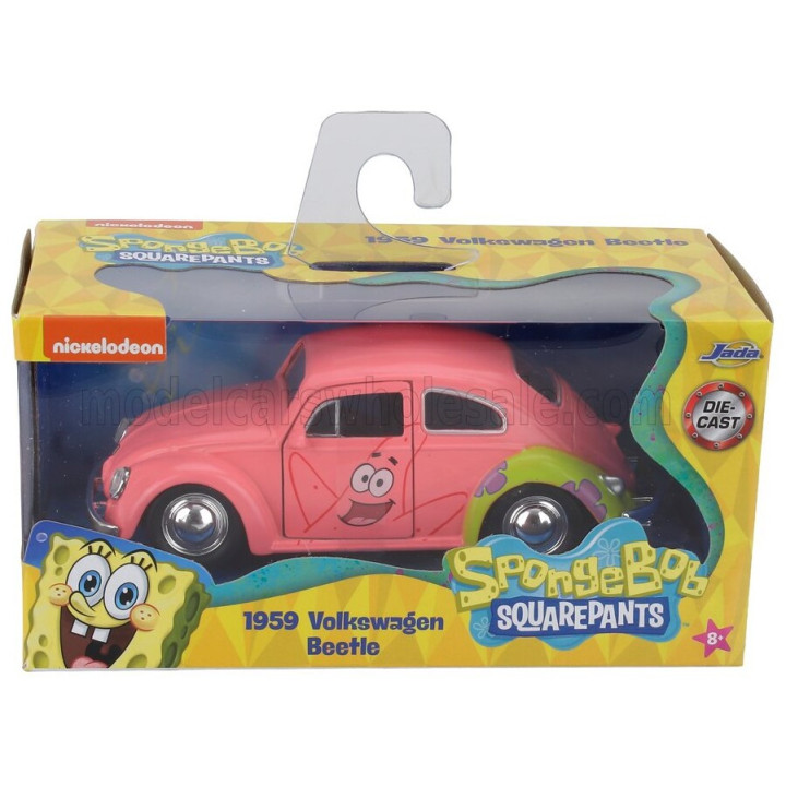 JADA VOLKSWAGEN BEETLE SPONGEBOB SQUAREPANTS 1959 - PINK 1/32