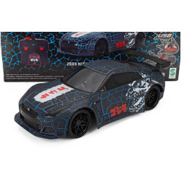JADA NISSAN GT-R R35 2009 GODZILLA LIVERY - BLACK RED 1/16