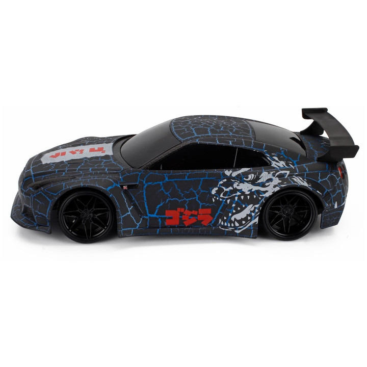 JADA NISSAN GT-R R35 2009 GODZILLA LIVERY - BLACK RED 1/16