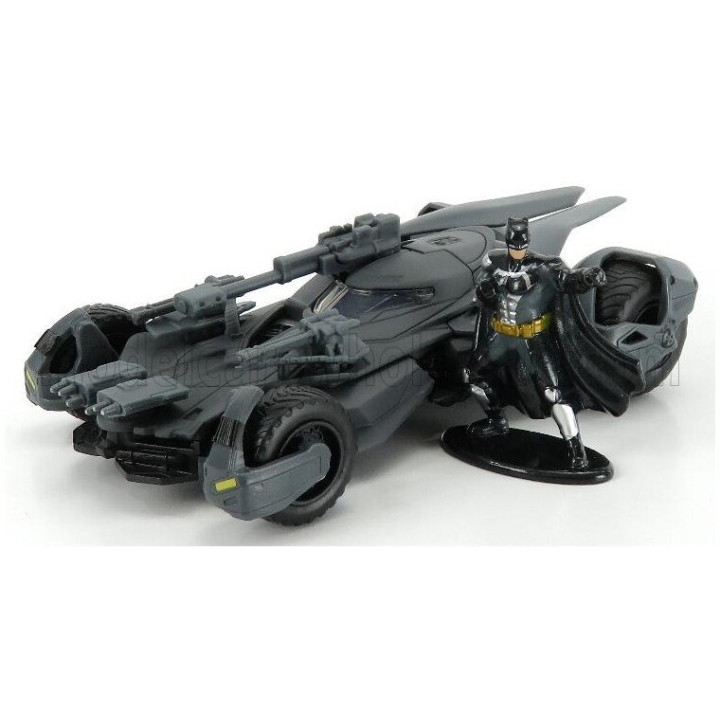 JADA BATMAN BATMOBILE JUSTICE LEAGUE MOVIE WITH FIGURE BATMAN 2017 - MATT GREY 1/32