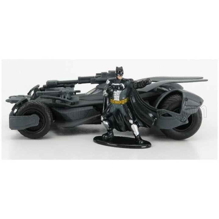JADA BATMAN BATMOBILE JUSTICE LEAGUE MOVIE WITH FIGURE BATMAN 2017 - MATT GREY 1/32