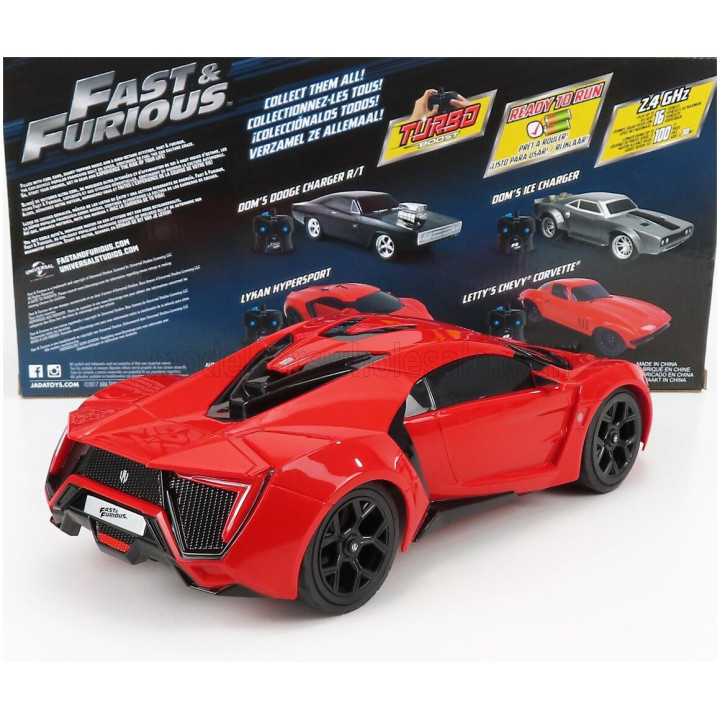 JADA LYKAN DOM'S HYPERSPORT - FAST & FURIOUS 7 2015 - RED 1/16