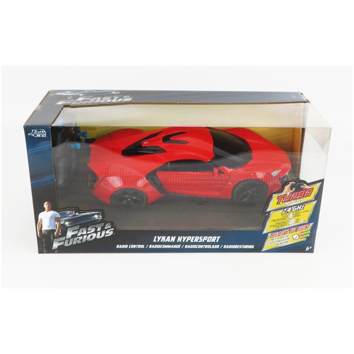 JADA LYKAN DOM'S HYPERSPORT - FAST & FURIOUS 7 2015 - RED 1/16
