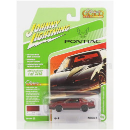 JOHNNY LIGHTNING PONTIAC FIREBIRD TRANS AM 1984 - DARK RED 1/64