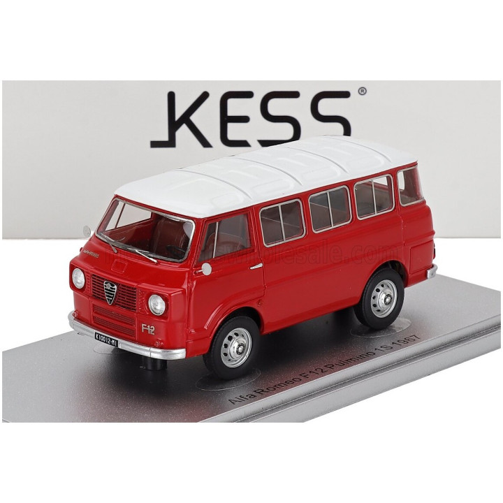 KESS MODEL ALFA ROMEO F-12 MINIBUS 1-SERIES 1967 - RED WHITE 1/43