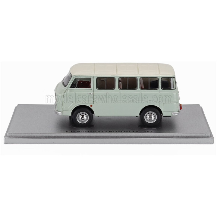 KESS MODEL ALFA ROMEO F-12 MINIBUS 1-SERIES 1967 - VERY LIGHT GREEN WHITE 1/43