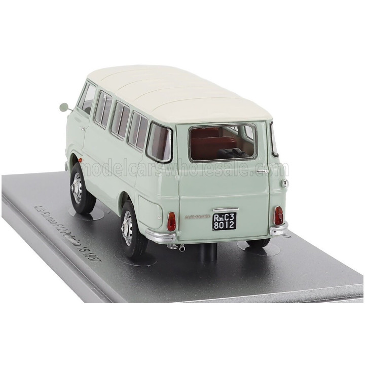 KESS MODEL ALFA ROMEO F-12 MINIBUS 1-SERIES 1967 - VERY LIGHT GREEN WHITE 1/43