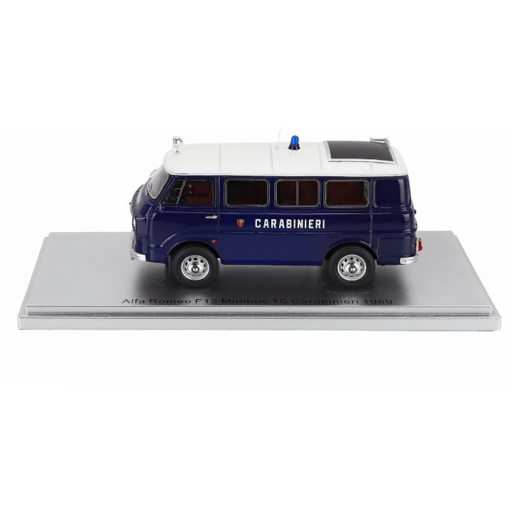 KESS MODEL ALFA ROMEO F-12 MINIBUS 1-SERIES CARABINIERI - POLICE - 1969 - BLUE WHITE 1/43