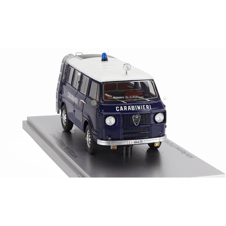 KESS MODEL ALFA ROMEO F-12 MINIBUS 1-SERIES CARABINIERI - POLICE - 1969 - BLUE WHITE 1/43