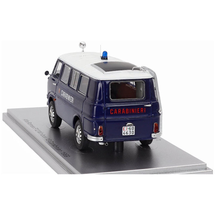 KESS MODEL ALFA ROMEO F-12 MINIBUS 1-SERIES CARABINIERI - POLICE - 1969 - BLUE WHITE 1/43