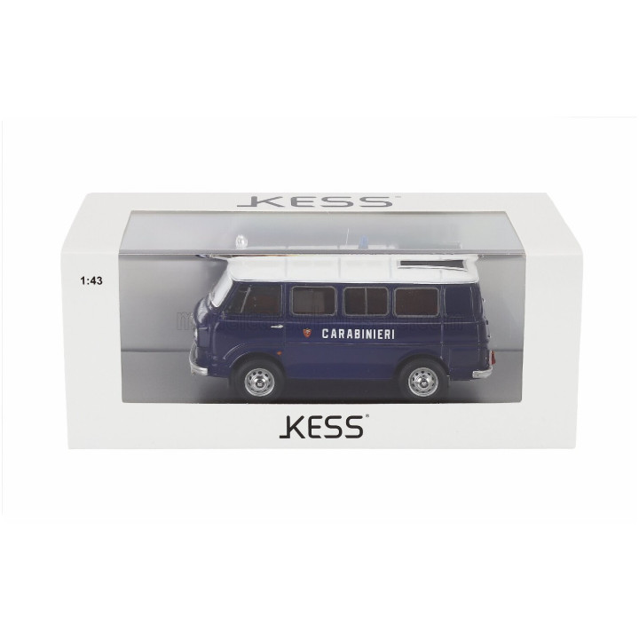KESS MODEL ALFA ROMEO F-12 MINIBUS 1-SERIES CARABINIERI - POLICE - 1969 - BLUE WHITE 1/43