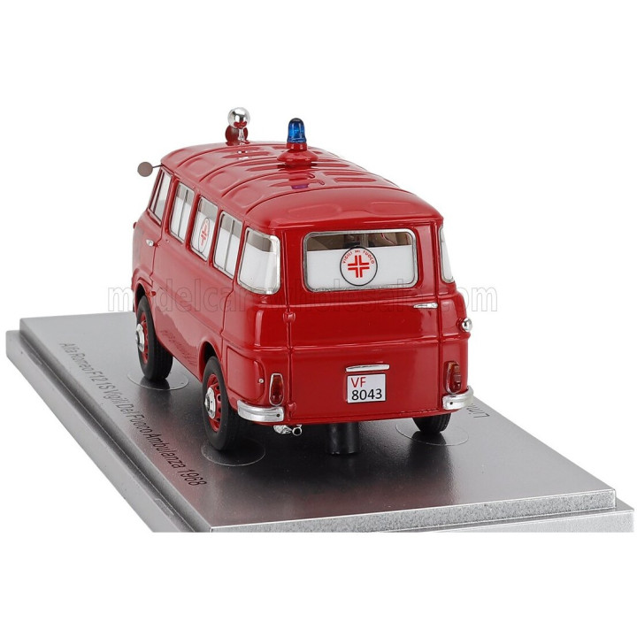 KESS MODEL ALFA ROMEO F-12 VIGILI DEL FUOCO AMBULANZA - FIRE ENGINE AMBULANCE - 1968 - RED 1/43