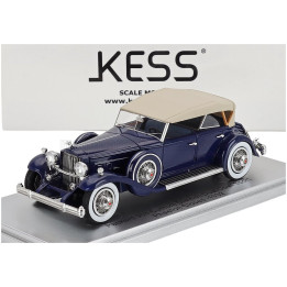 KESS MODEL PACKARD 904 CUSTOM DIETRICH DUEL COWL SPORT PHEATON CLOSED 1932 - BLUE BEIGE 1/43
