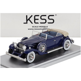 KESS MODEL PACKARD 904 CUSTOM DIETRICH DUEL COWL SPORT PHEATON OPEN 1932 - BLUE 1/43