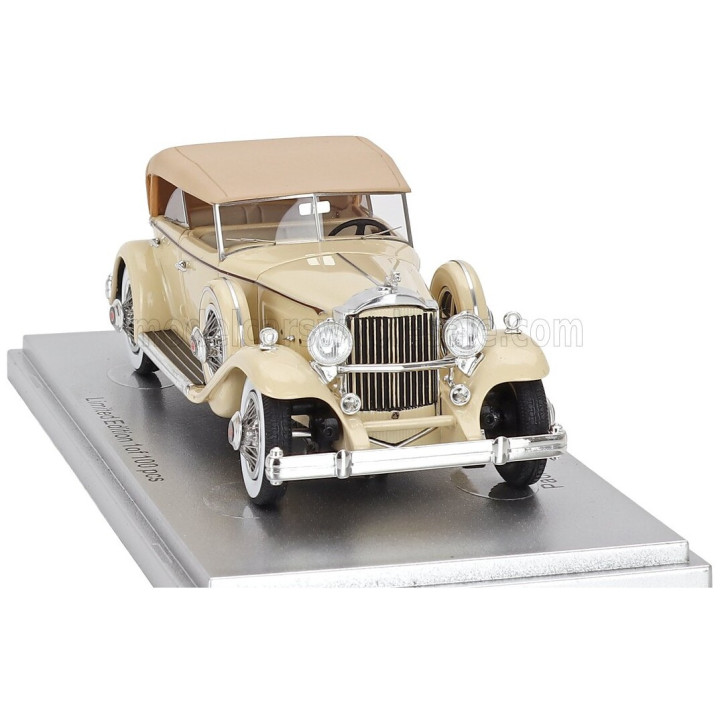 KESS MODEL PACKARD 904 CUSTOM DIETRICH DUEL COWL SPORT PHEATON CLOSED 1932 - 2 TONE BEIGE 1/43