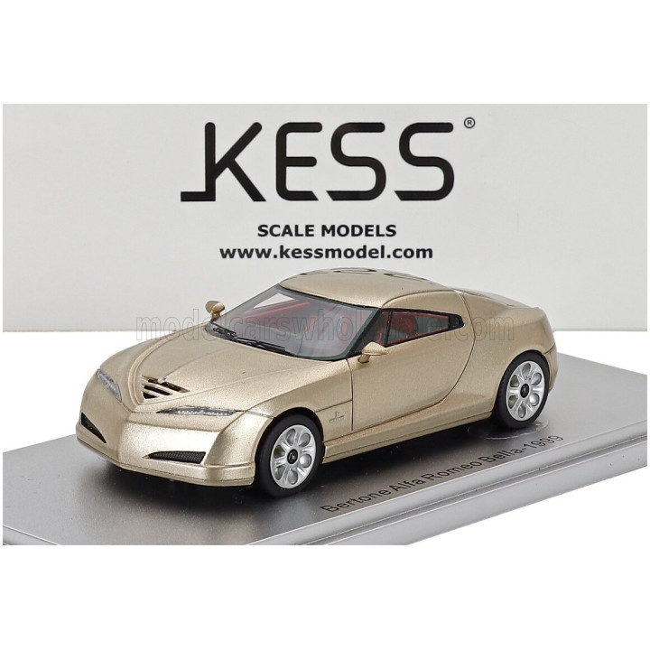 KESS MODEL ALFA ROMEO BERTONE BELLA CONCEPT CAR 1999 - GOLD MET 1/43