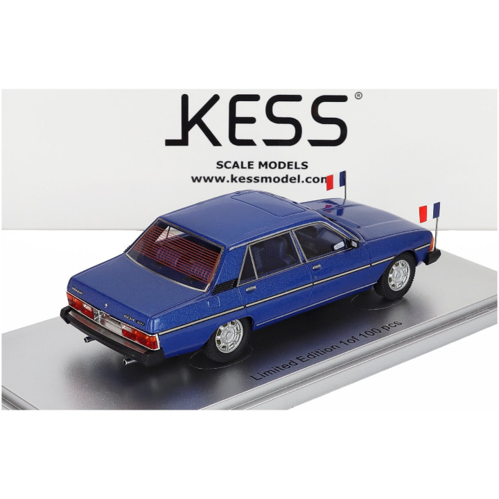 KESS MODEL PEUGEOT 604 GTi V6 MINISTERIALE 1983 - BLUE 1/43