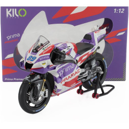 KILOWORKS DUCATI DESMOSEDICI GP23 TEAM PRIMA PRAMAC RACING N 89 MOTOGP SEASON 2023 JORGE MARTIN - PURPLE RED WHITE 1/12