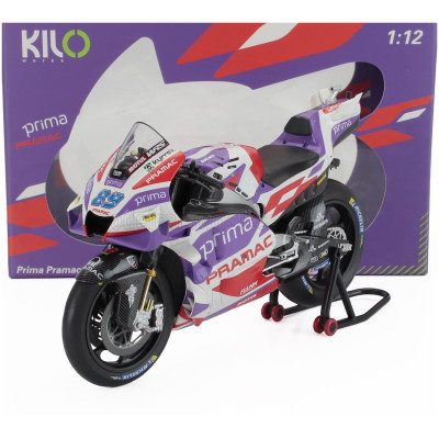 KILOWORKS DUCATI DESMOSEDICI GP23 TEAM PRIMA PRAMAC RACING N 89 MOTOGP SEASON 2023 JORGE MARTIN - PURPLE RED WHITE 1/12