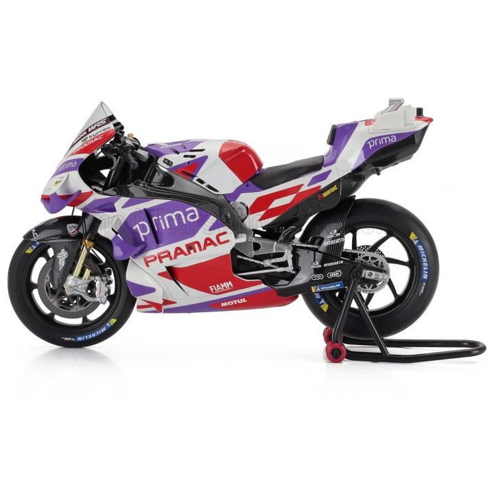 KILOWORKS DUCATI DESMOSEDICI GP23 TEAM PRIMA PRAMAC RACING N 89 MOTOGP SEASON 2023 JORGE MARTIN - PURPLE RED WHITE 1/12