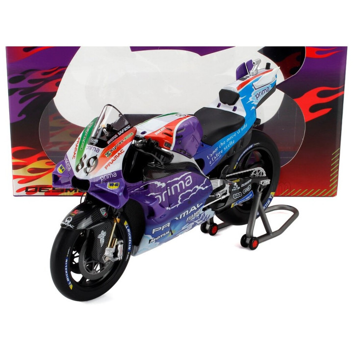 KILOWORKS DUCATI DESMOSEDICI GP23 TEAM PRIMA PRAMAC RACING N 89 MOTOGP ITALY GP 2023 JORGE MARTIN - PURPLE BLUE 1/12