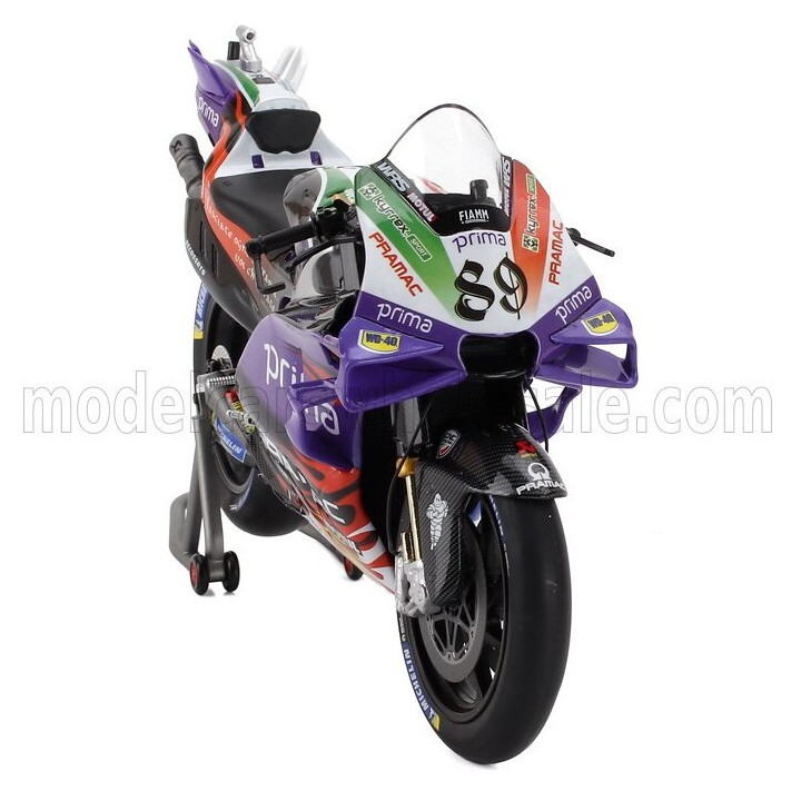 KILOWORKS DUCATI DESMOSEDICI GP23 TEAM PRIMA PRAMAC RACING N 89 MOTOGP ITALY GP 2023 JORGE MARTIN - PURPLE BLUE 1/12
