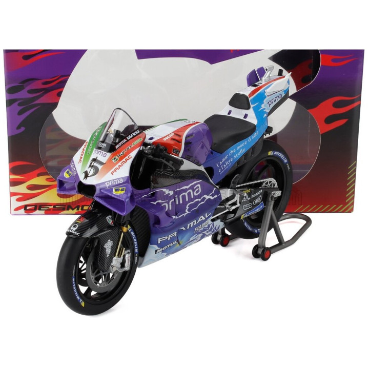 KILOWORKS DUCATI DESMOSEDICI GP23 TEAM PRIMA PRAMAC RACING N 5 MOTOGP ITALY GP 2023 JOHANN ZARCO - PURPLE BLUE 1/12