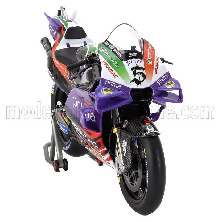 KILOWORKS DUCATI DESMOSEDICI GP23 TEAM PRIMA PRAMAC RACING N 5 MOTOGP ITALY GP 2023 JOHANN ZARCO - PURPLE BLUE 1/12
