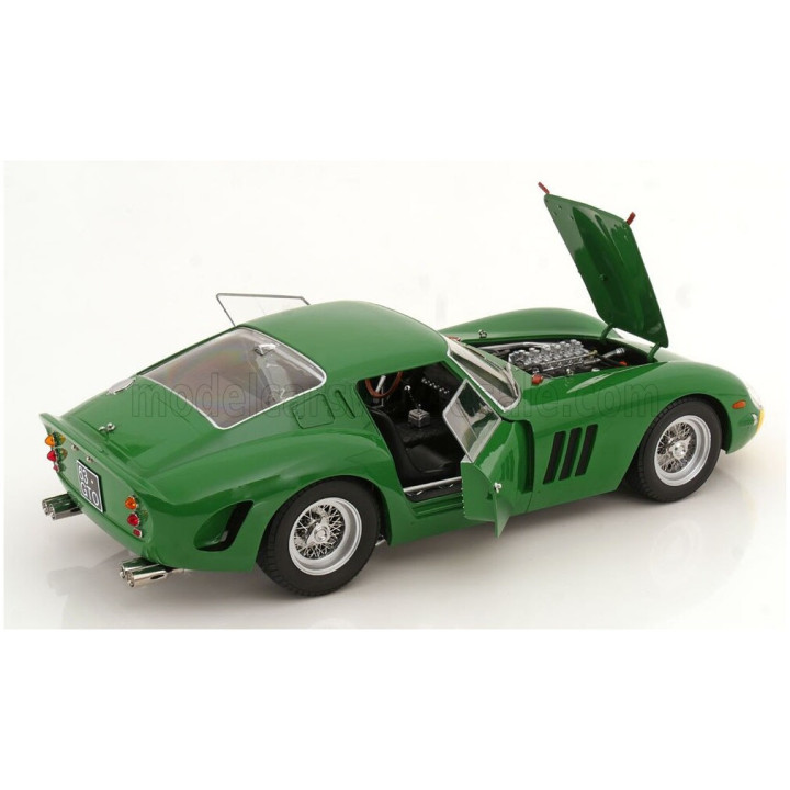 KK SCALE FERRARI 250 GTO 3.0L V12 COUPE 1962 - GREEN YELLOW 1/12