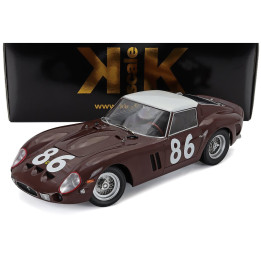 KK SCALE FERRARI 250 GTO 3.0L V12 COUPE N 86 4th TARGA FLORIO 1962 PIETRO FERRARO - GIORGIO SCARLATTI - BROWN WHITE 1/12