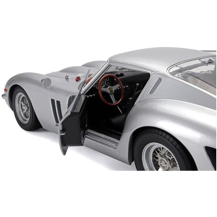 KK SCALE FERRARI 250 GTO 3.0L V12 COUPE N 34 HOCKENHEIM 1963 HERMANN CORDES - SILVER 1/12